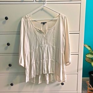 Off white peasant blouse
